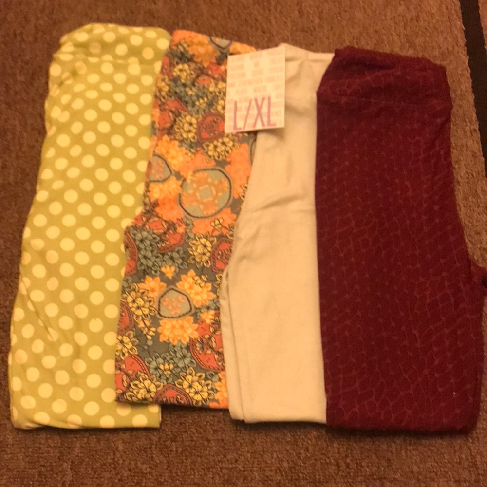 Lularoe kids l/xl leggings (4 pairs) NEW -RESERVED